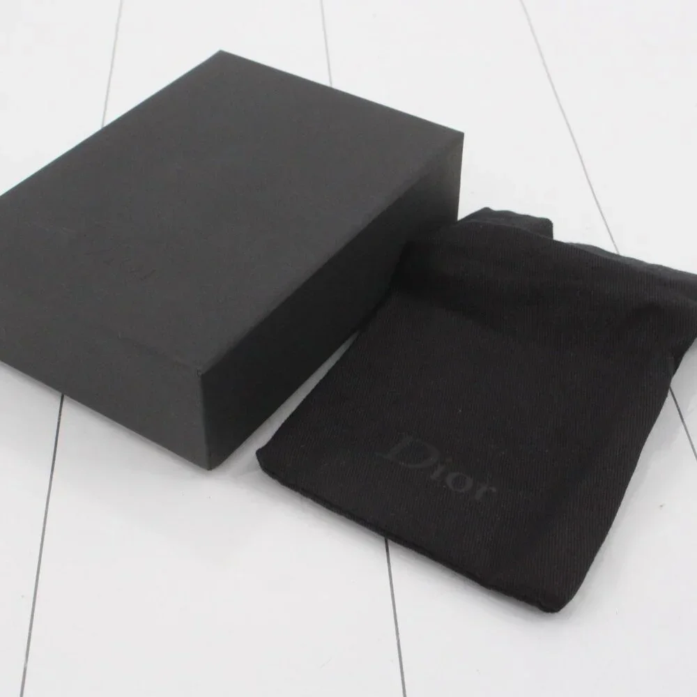 Dior Card Holder – Black Oblique Print